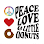 Peace, Love & Little Donuts of Portage logo